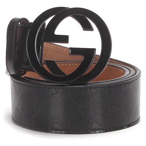 black gucci belt interlocking g|gucci imprime belt.